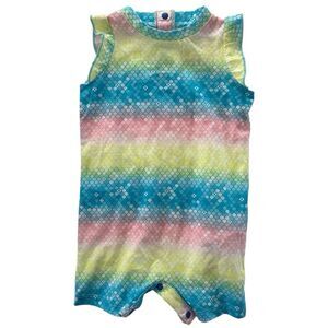 Hurley Baby Girls 6M Mermaid Print Colorful Bodysuit NWT